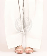 WHITE KHADDAR FARSHI SHALWAR