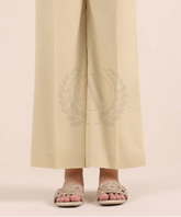 BEIGE COTTON CULOTTES PANT