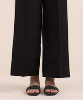 BLACK COTTON CULOTTES PANT