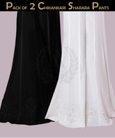 PACK OF 2 CHIKANKARI SHARARA PANT