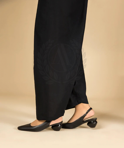 BLACK SOLID SHALWAR