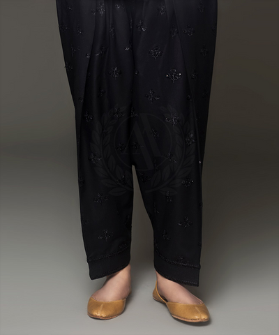 BLACK SEQUENCE EMBROIDERED SHALWAR