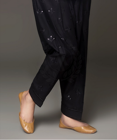 BLACK SEQUENCE EMBROIDERED SHALWAR