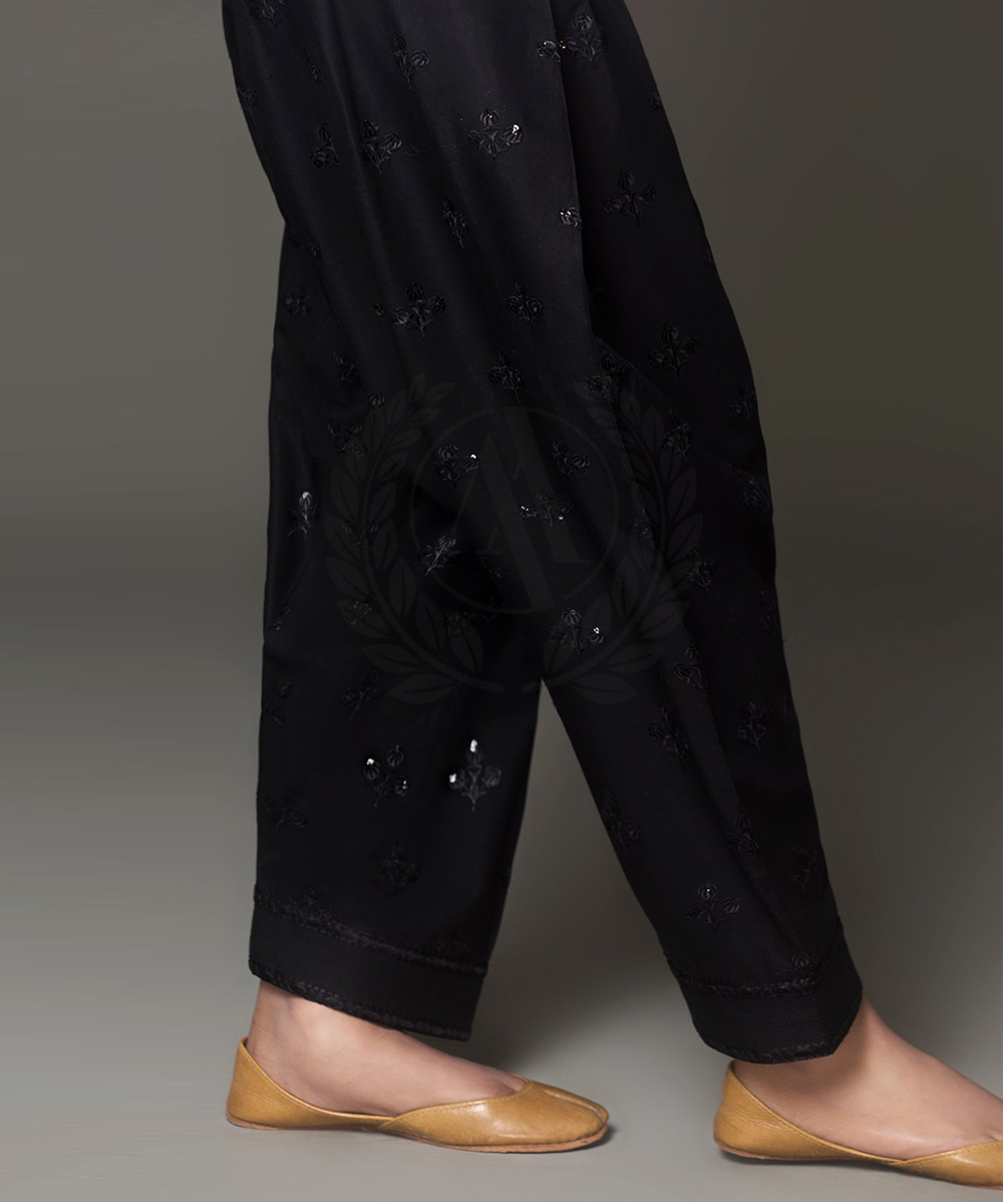 BLACK SEQUENCE EMBROIDERED SHALWAR