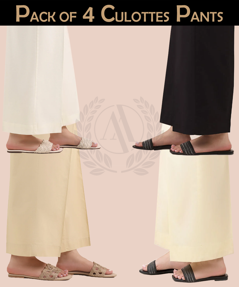 PACK OF 4 CULOTTES PANTS