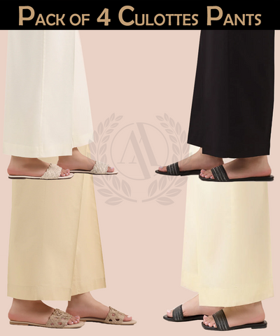 PACK OF 4 CULOTTES PANTS